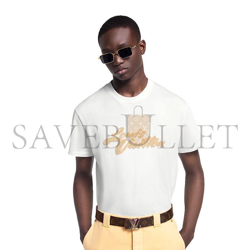 LOUIS VUITTON EMBROIDERED SIGNATURE T-SHIRT 1AHW87